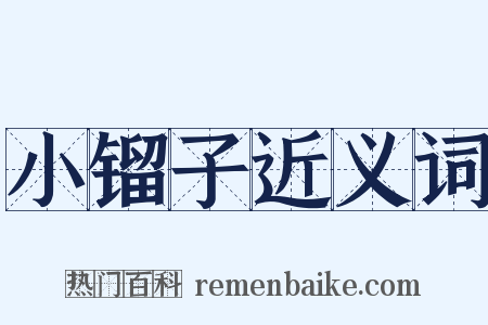 小镏子近义词是什么意思的图片